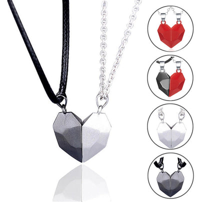 Magnet Herz Couples Heart Necklaces